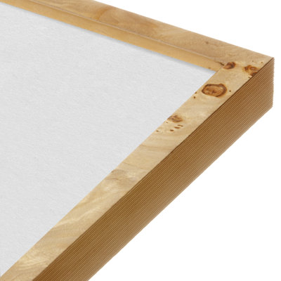 Narrow Width Burlwood Solid Wood Matte Picture Frame