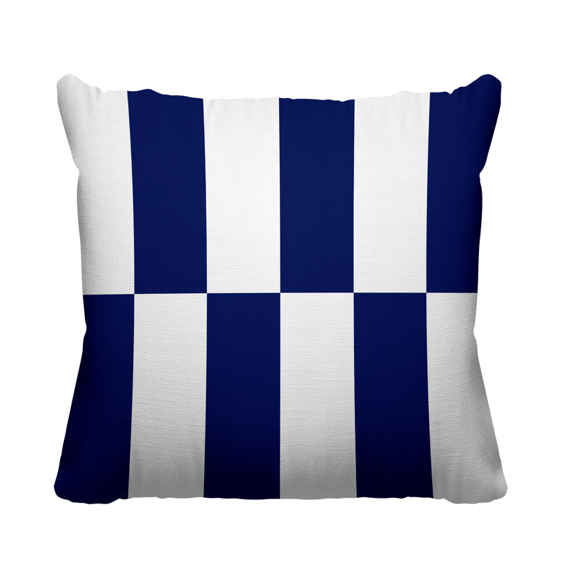Coussin Luella, Bleu marine, 15 po x 15 po, Carré