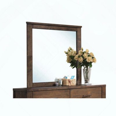 Oak Finish Mirror