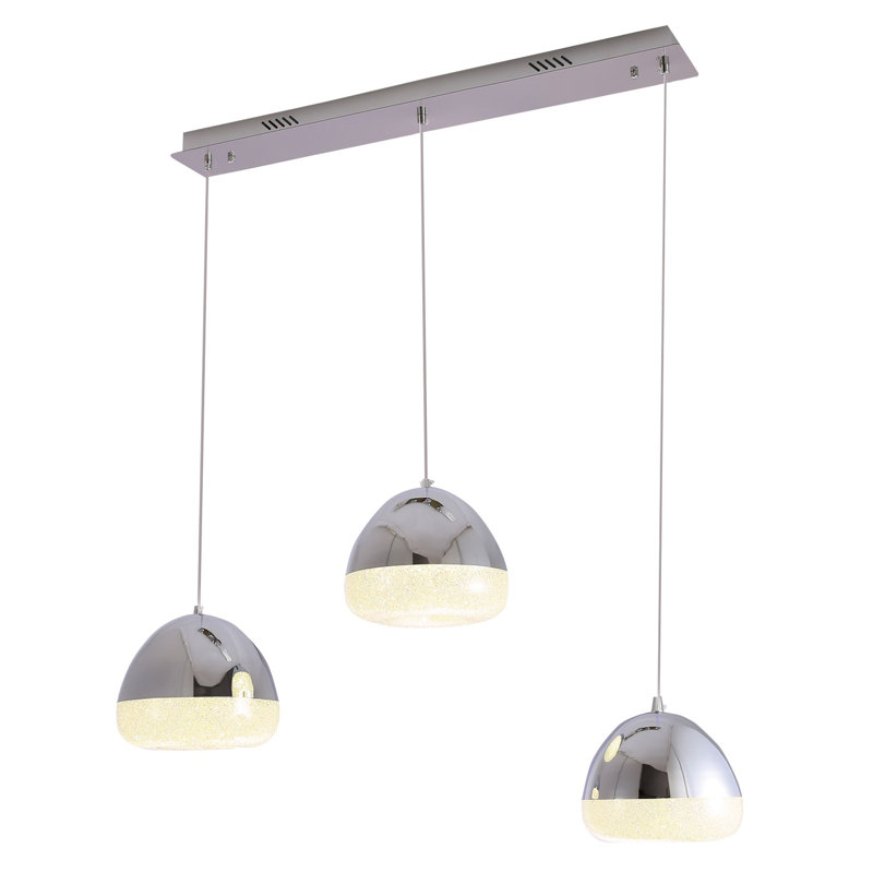 Point 3 - Light Nickel LED Kitchen Island Pendant