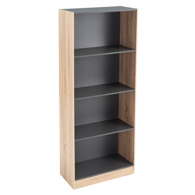 Rimas 151cm H x 35cm W Particle Board Bookcase