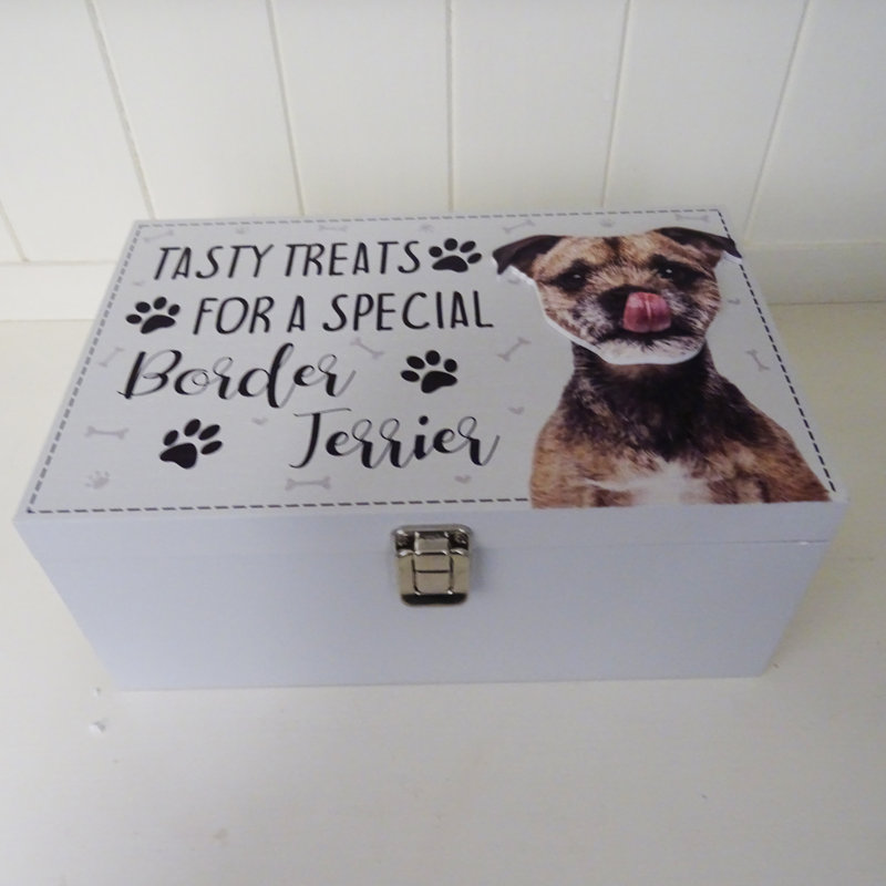 Border Terrier Dog Treat Box Denson Decorative Box