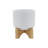 Elegant Chevron Planter With Stand, A Stylish And Versatile Addition To Any Indoor Or Outdoor Space