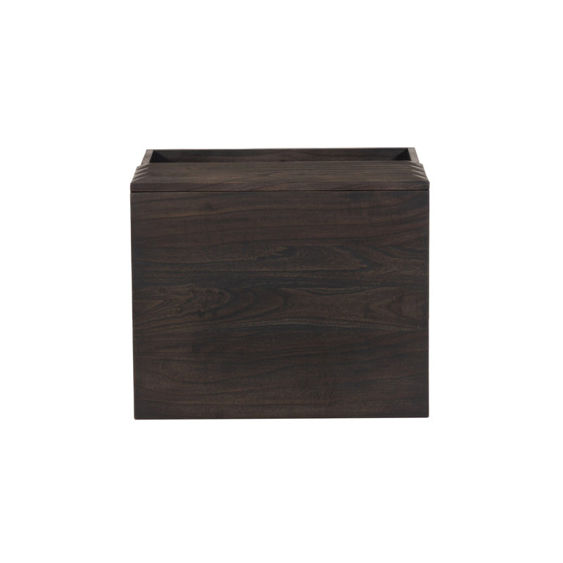 Tussac Nightstand-Matte Brown Neem, Matte Brown Neem