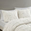 Édredon 3 pièces blanc avec broderie élastique très grand / très grand lit-124544122