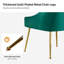 Chaise d'appoint rembourrée en velours avec pieds dorés -880248100
