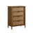 Chylie Wood and Rattan 4-Drawer Chest
