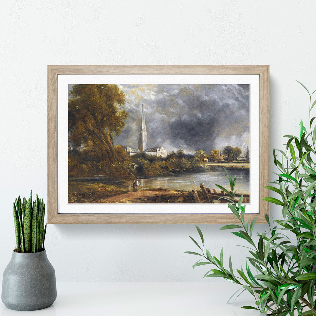 Salisbury Cathedral Vol.2 by John Constable - Framed Print