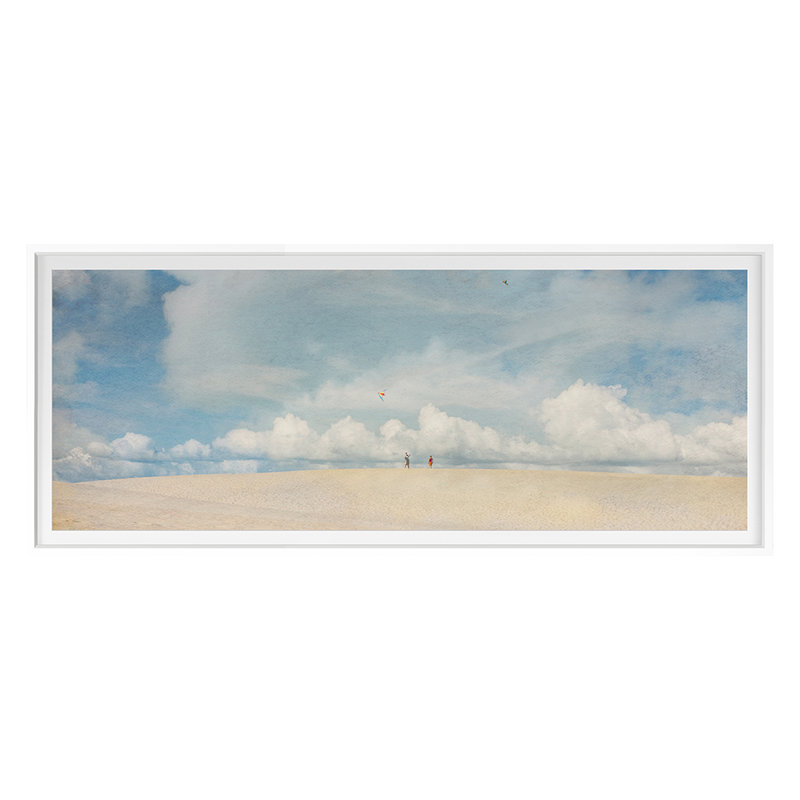 Go Fly A Kite Print by Werder, Lillis, White Single Picture Framed, 22'' H x 51'' W
