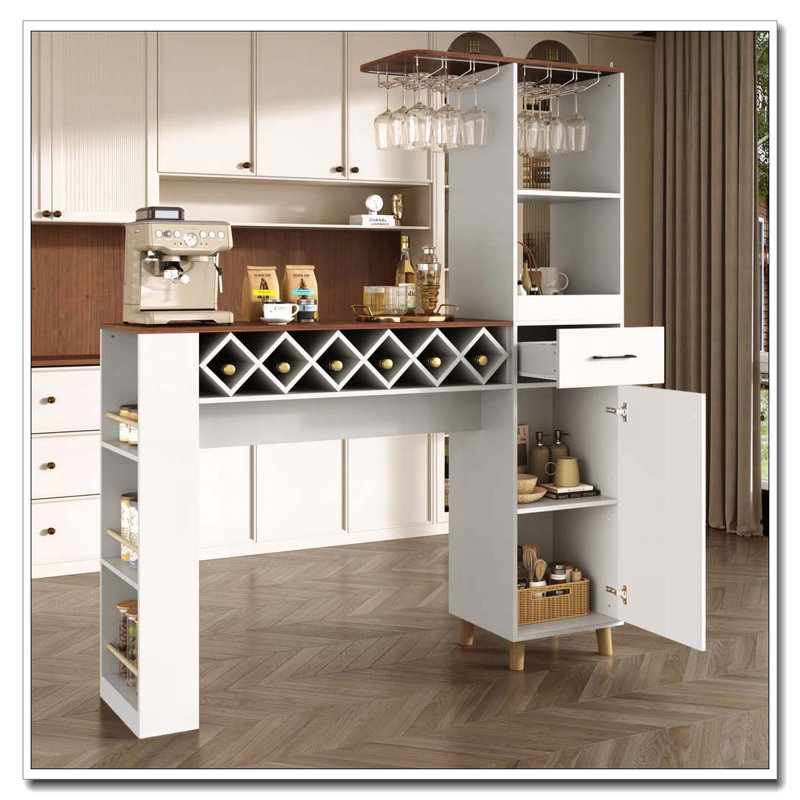 63.39 " W Buffet Table, Blanc