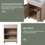 48 Inch Freestanding Bathroom Vanity with Ceramic Sink and 2-Storage Cabinets, Soft Closing Doors-968990478