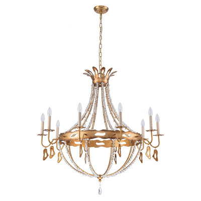 Monteleone 10 Light Chandelier - Gold