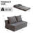 Foldable Sofa Bed Sleeper Lounge Chair with Pillow Floor Mattress Floor Couch with Backrest for Living Room/Dorm/Guest Room/Home Office-1789021817