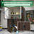  3.8'X2.5' Outdoor Storage Cabinet Shed Waterproof With Shelves-348682593