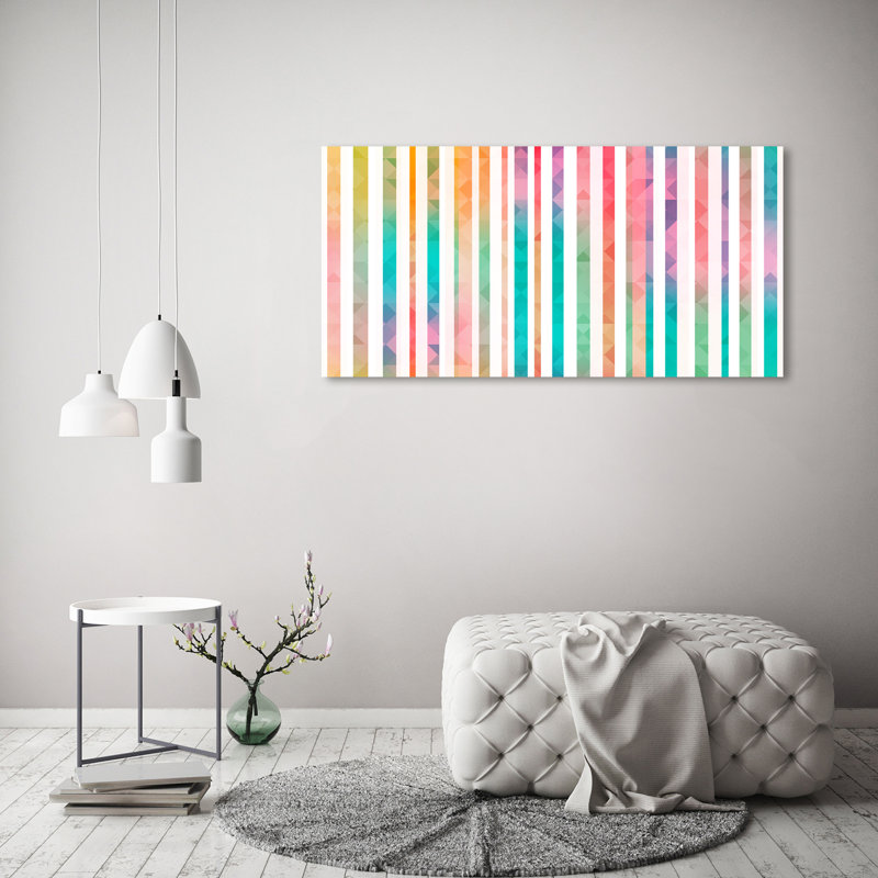 Rainbow Stripes - Wrapped Canvas Print