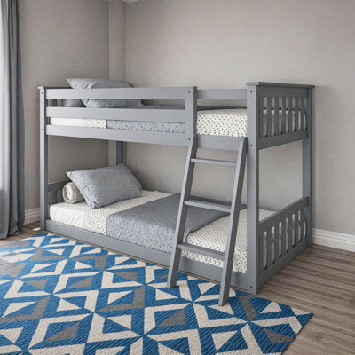 Twin over Twin Solid Wood Slat Standard Bunk Bed