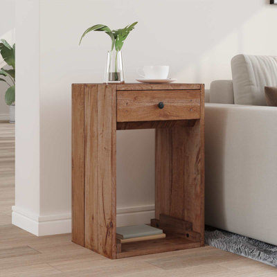 63cm W Solid Wood Bedside Table