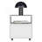 Nightstand 20"H, With One Open Shelf, 1 Drawer And Casters, White-853587567