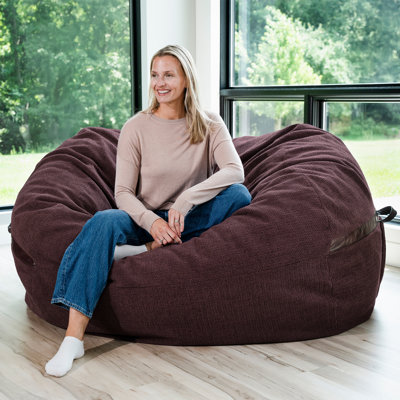 Big Joe Fuf Foam Filled Bean Bag Chair With Removable Cover by Big Joe