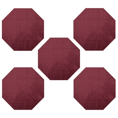 Ensemble de tapis intérieur / extérieur en polyester touffeté à la machine Poquito