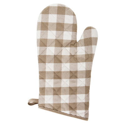 Live Life Products Checkered Polyester Oven Mitt Set