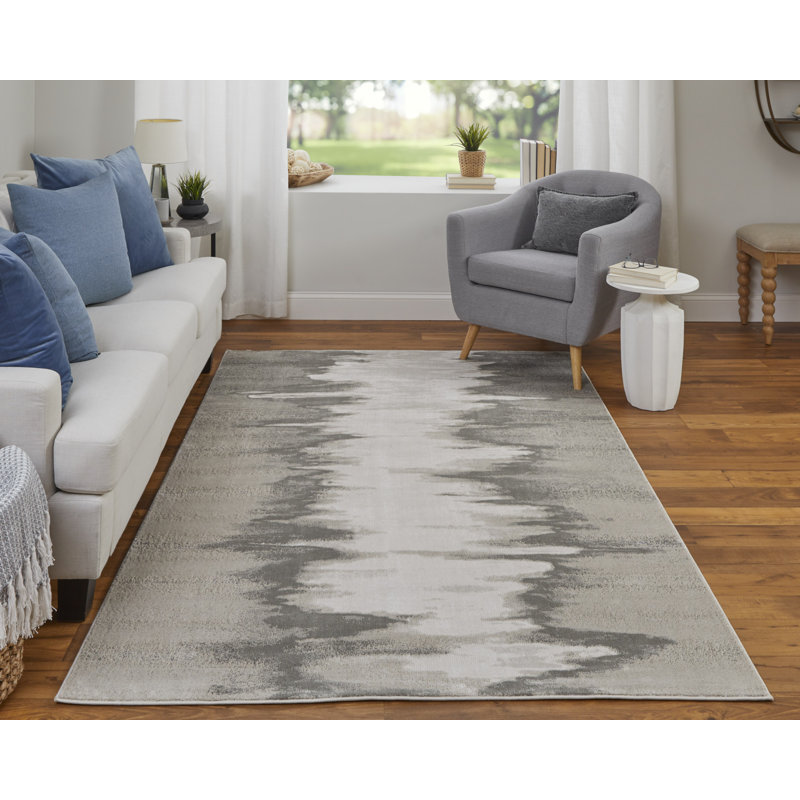 Rolfes Performance Abstract Indoor Rug, Rectangle 6'7" x 9'6"
