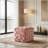 Square 16" Ottoman in Blush Pink Velvet by-1856273458
