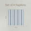 over&back Woven Striped Cloth Napkins-101293285
