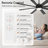 Veliz 65" Large Ceiling Fan with Light Kit and Remote Control, 6 Speeds DC Reversible Motor, 3 Color Lights, Timer, Plywood Blades, 2 Downrods, for Indoor/Covered Outdoor Use-1298740825-1298740827