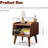 Solid Oak Nightstand-Brown Oak-2039180415