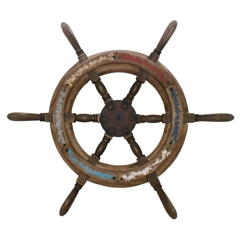 Wooden Ship Wheel (s), 24'' H x 22'' W x 2'' D