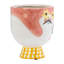 Pot décoratif bohème en céramique et grès à motif floral avec décorations florales de 7 po pour la maison ou le jardin
