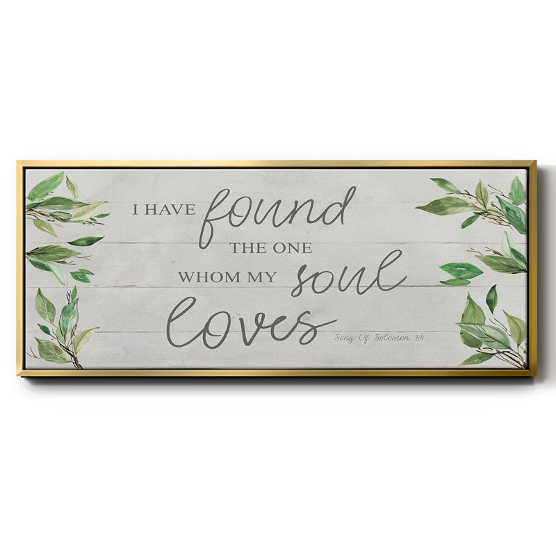 Soul Loves- Framed Canvas