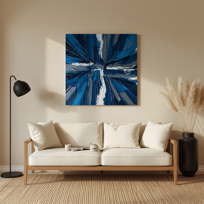 Neo Expressionism 22 Blue Metal Wall Art