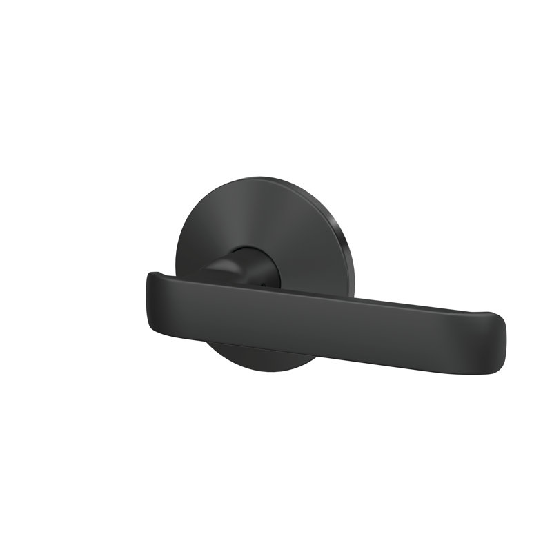 Serrure à clybourn avec kinsler rose anti-rotation, Noir mat