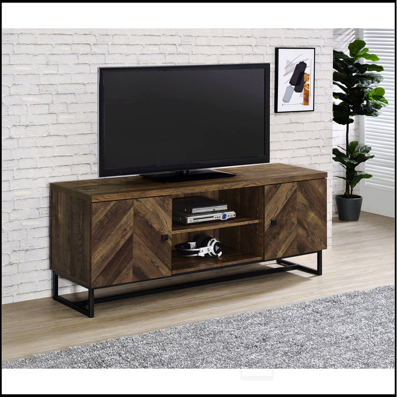 Chase Rustic Oak 2-Door TV console