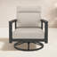 Chaise berçante d'extérieur en métal avec coussin Sunbrella Townsend-112596764-112342896