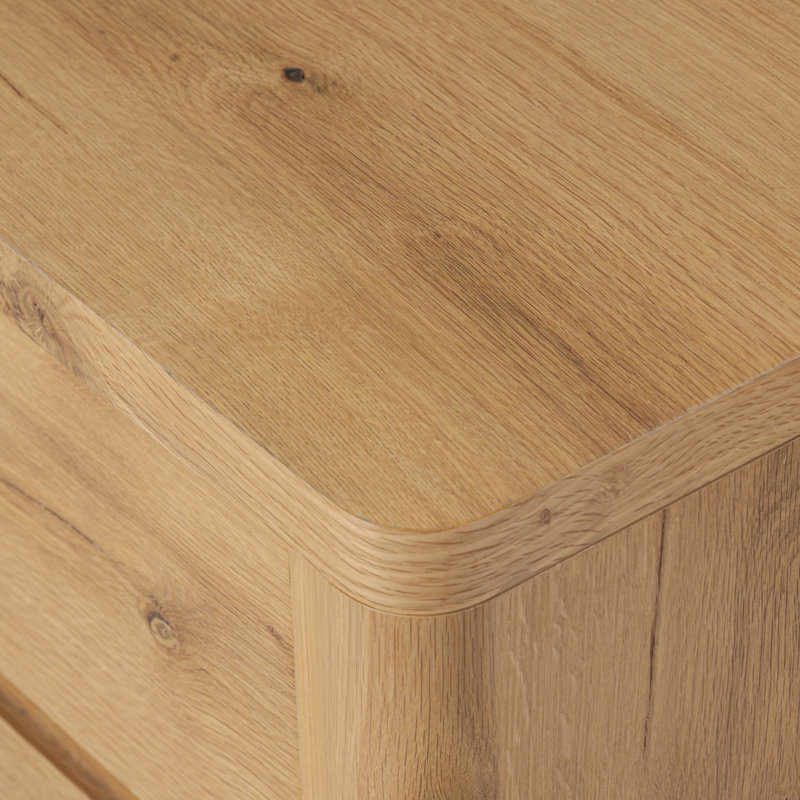 Novella Nightstand-Natural Oak Veneer Thick Random