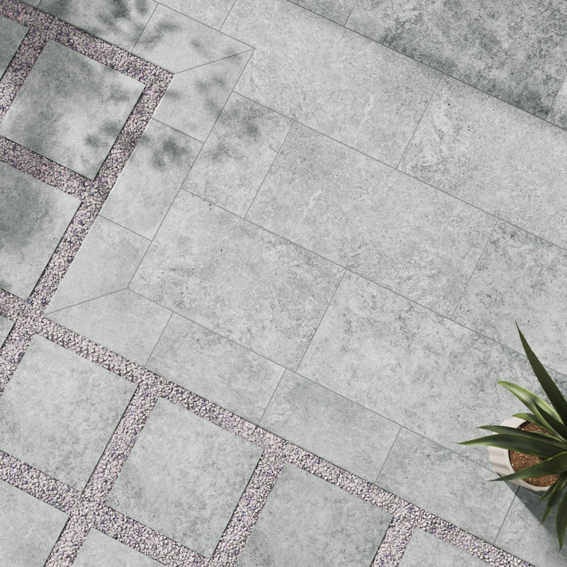 Lucenta 24 in. x 48 in. x 0.78 in. Matte Porcelain Stone Look Paver (8 sq. ft./unit, 1 Pieces), Moonvale
