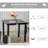 Outsunny Outdoor Dining Table For 4 Person, Square, Aluminum Metal Legs For Garden, Lawn, Patio