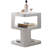 Modern Side Table, Metal Bedside Table With Storage-121392012