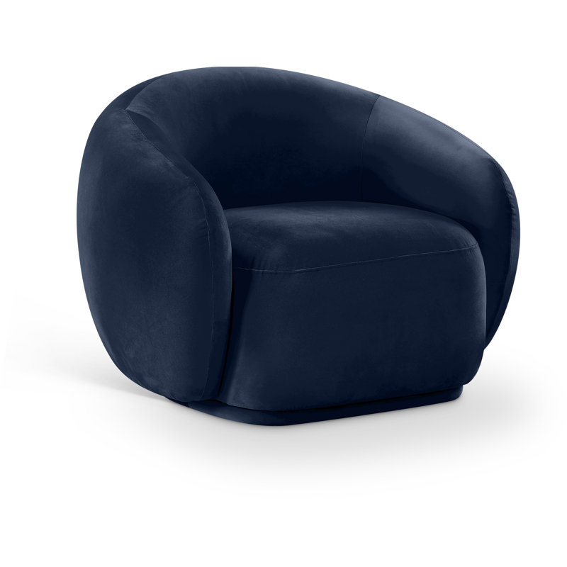 Emery Velvet Chair, Navy Velvet