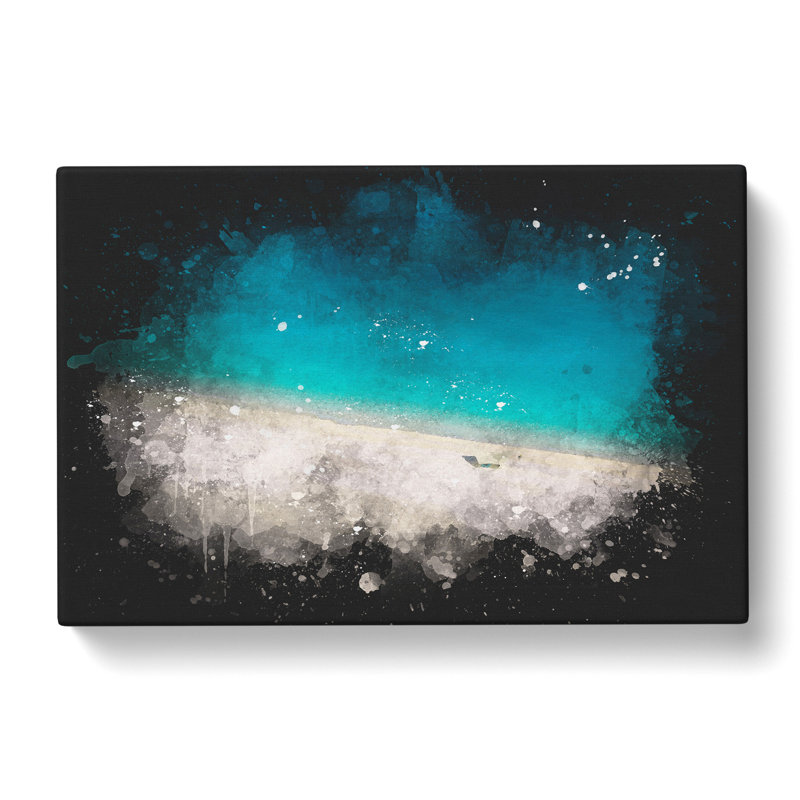 Turquoise Beach in Kefalonia Greece - Wrapped Canvas, 40cm H x 60cm W x 3cm D