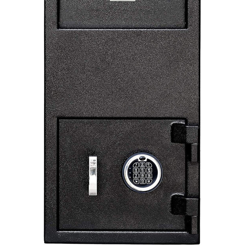 Durable Electronic Safes Large Depository Drop Slot Safe with Keypad Combination with Key Backup