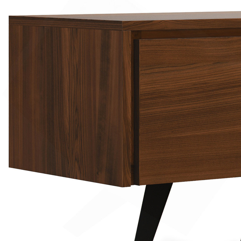 Meuble télé 72 po - Noyer, Marron foncé