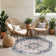 Antwian Traditional Boho Dark Blue Area Rug