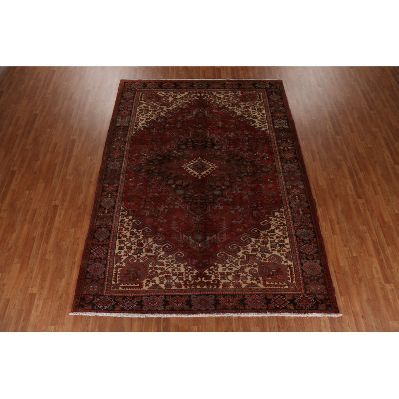 Tapis rouge en laine Heriz