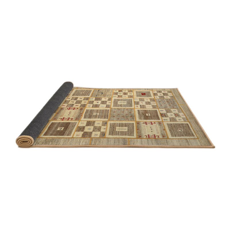 Tapis olive / crème Niesha Southwestern, Rond 8 pi