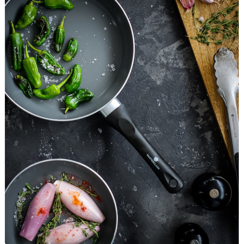 Recycled Aluminium Aluminum Non-Stick Frying Pan Set