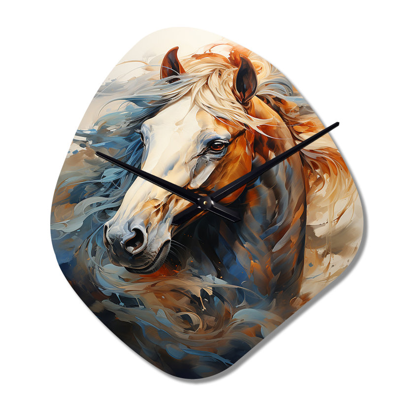 Horloge murale en forme de cheval, Petit